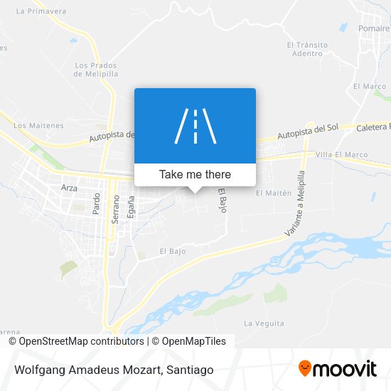 Wolfgang Amadeus Mozart map