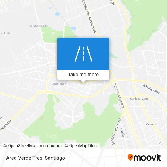 Mapa de Área Verde Tres
