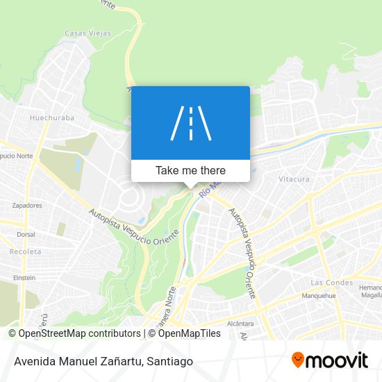 Mapa de Avenida Manuel Zañartu