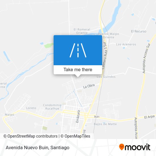 Mapa de Avenida Nuevo Buin
