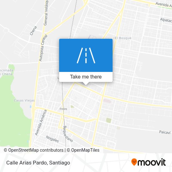 Calle Arias Pardo map