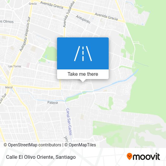 Mapa de Calle El Olivo Oriente