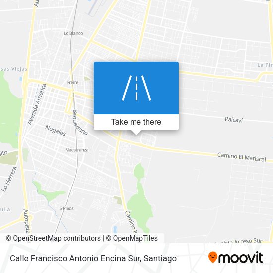 Calle Francisco Antonio Encina Sur map