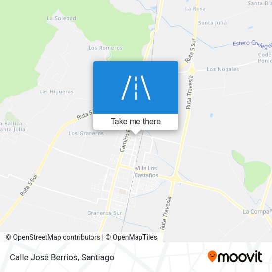 Mapa de Calle José Berrios