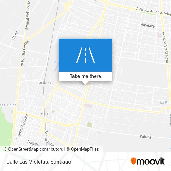 Calle Las Violetas map