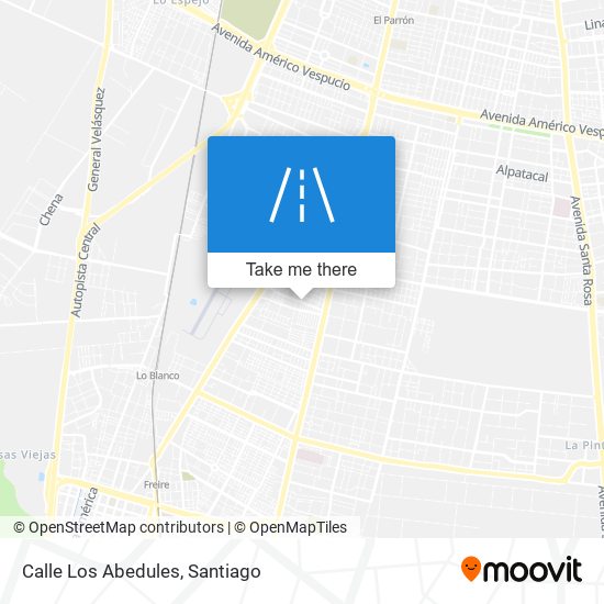 Mapa de Calle Los Abedules