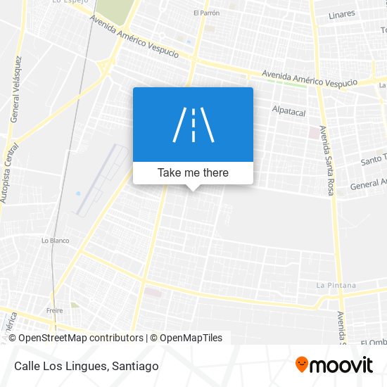 Calle Los Lingues map