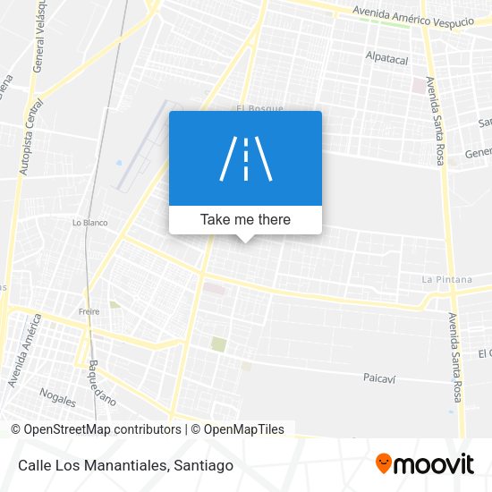 Calle Los Manantiales map