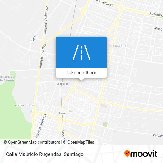 Mapa de Calle Mauricio Rugendas