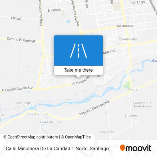 Mapa de Calle Misionera De La Caridad 1 Norte