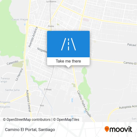 Mapa de Camino El Portal