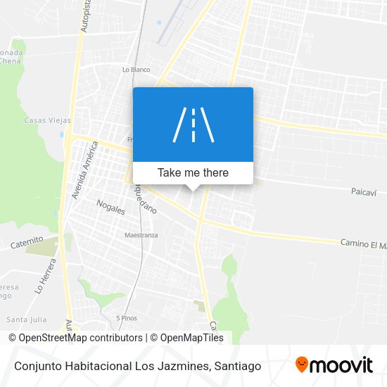 Conjunto Habitacional Los Jazmines map