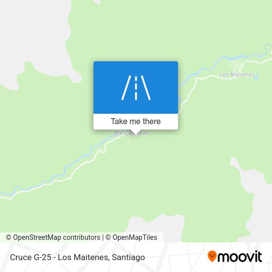Cruce G-25 - Los Maitenes map