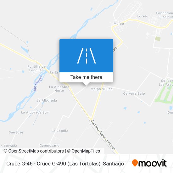 Mapa de Cruce G-46 - Cruce G-490 (Las Tórtolas)