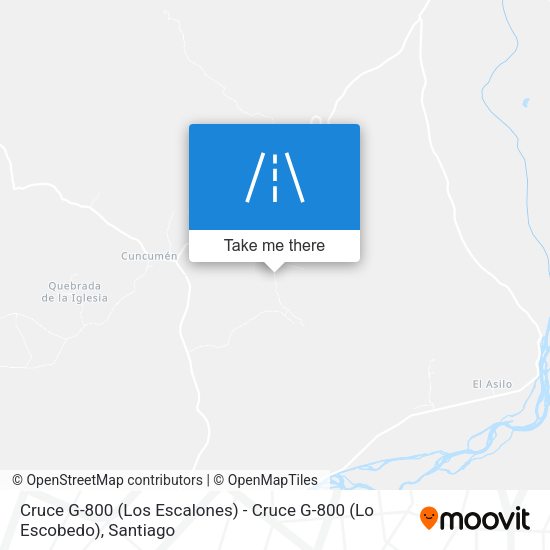 Cruce G-800 (Los Escalones) - Cruce G-800 (Lo Escobedo) map