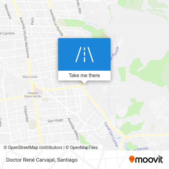 Doctor René Carvajal map