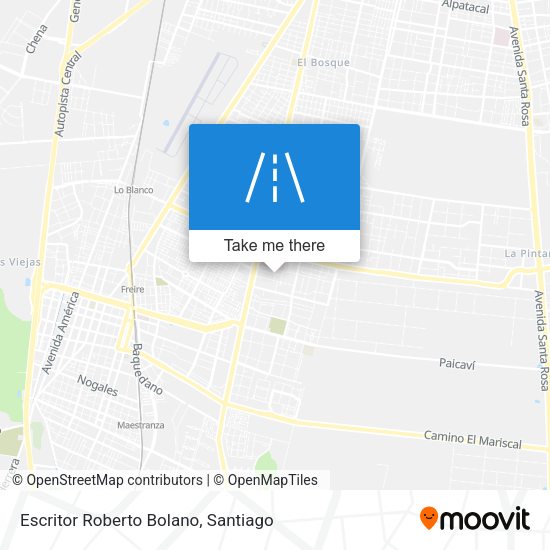 Escritor Roberto Bolano map