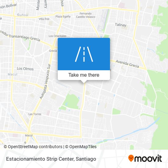 Estacionamiento Strip Center map