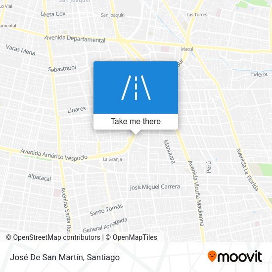José De San Martín map