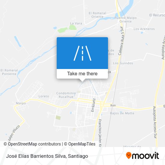 José Elías Barrientos Silva map