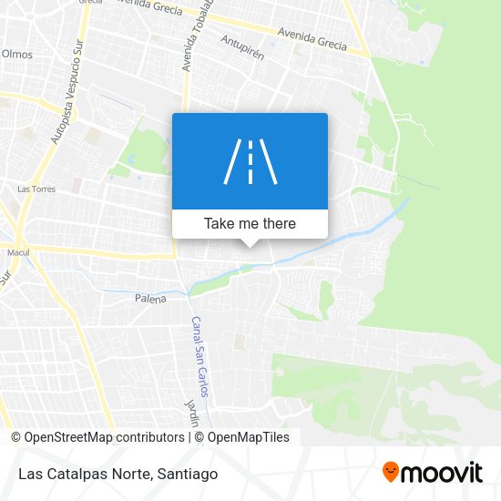 Mapa de Las Catalpas Norte