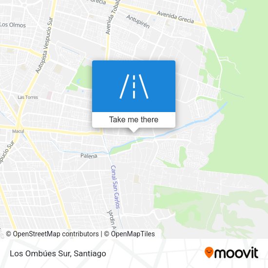 Mapa de Los Ombúes Sur