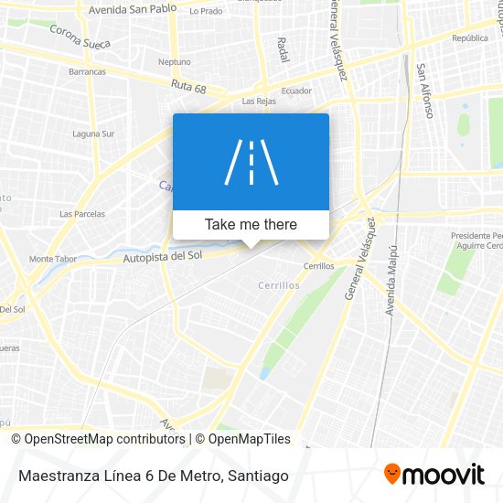 Maestranza Línea 6 De Metro map