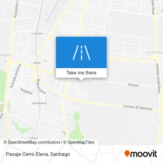 Mapa de Pasaje Cerro Elena