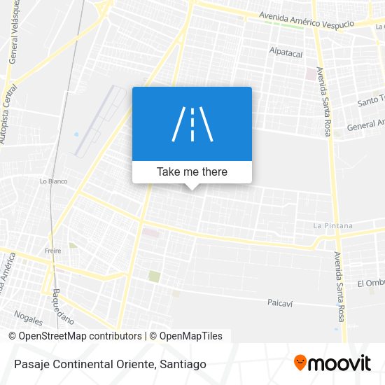 Pasaje Continental Oriente map