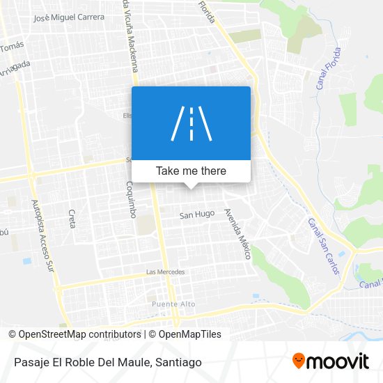 Mapa de Pasaje El Roble Del Maule
