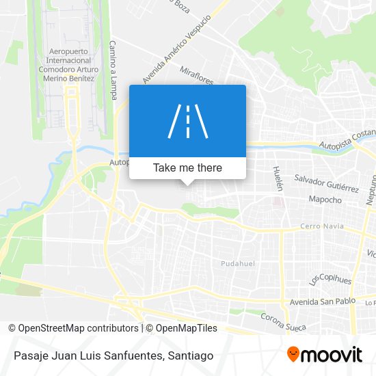 Pasaje Juan Luis Sanfuentes map