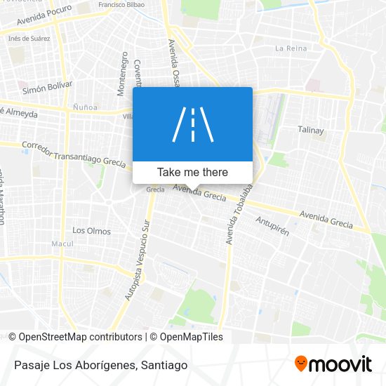 Pasaje Los Aborígenes map