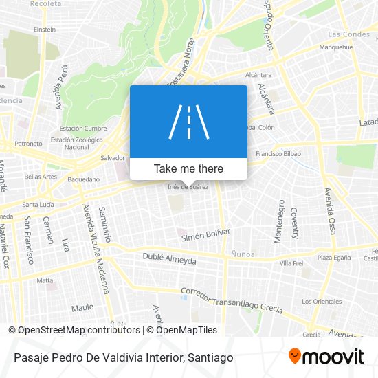 Pasaje Pedro De Valdivia Interior map