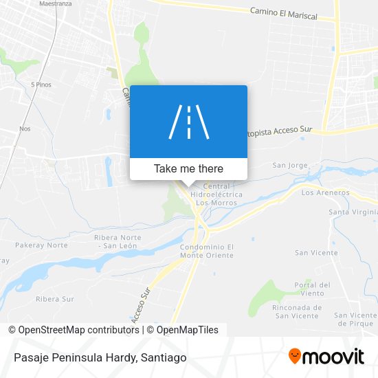 Mapa de Pasaje Peninsula Hardy