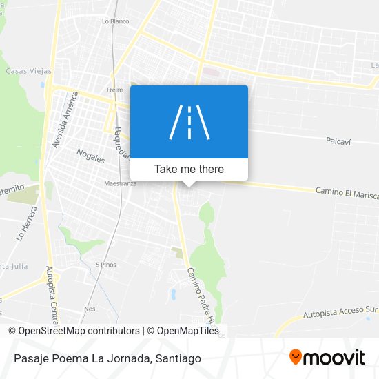 Pasaje Poema La Jornada map