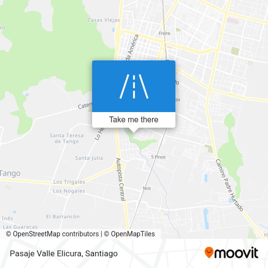 Mapa de Pasaje Valle Elicura