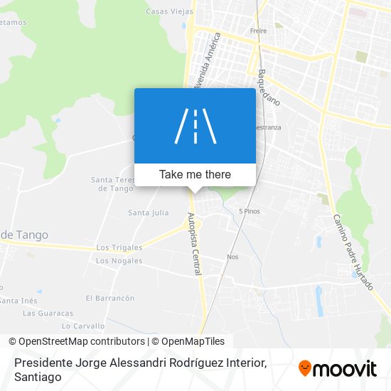 Presidente Jorge Alessandri Rodríguez Interior map