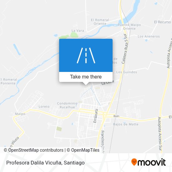 Profesora Dalila Vicuña map