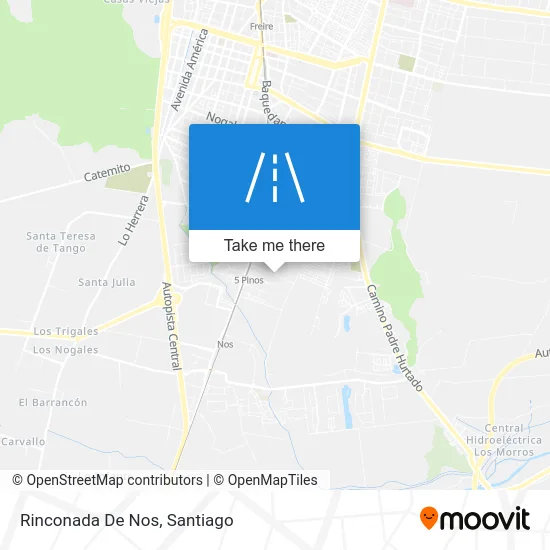 Rinconada De Nos map