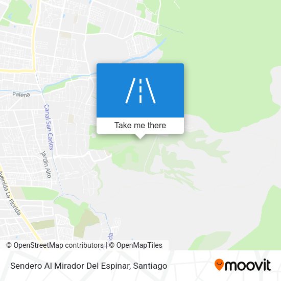 Sendero Al Mirador Del Espinar map