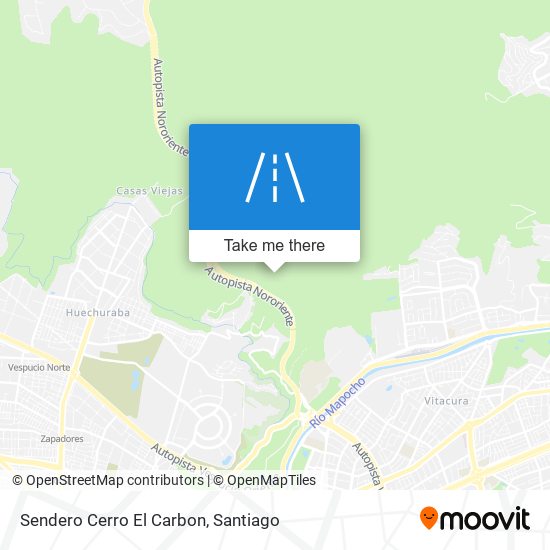Mapa de Sendero Cerro El Carbon
