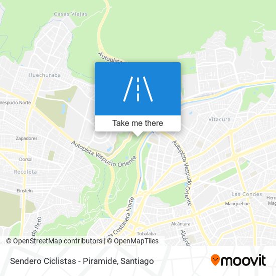 Sendero Ciclistas - Piramide map