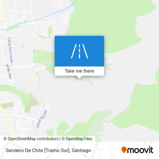 Mapa de Sendero De Chile [Tramo Sur]