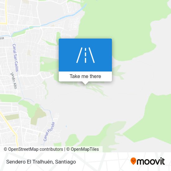 Mapa de Sendero El Tralhuén