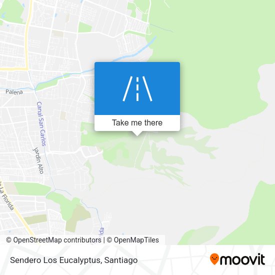 Mapa de Sendero Los Eucalyptus