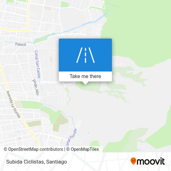 Mapa de Subida Ciclistas
