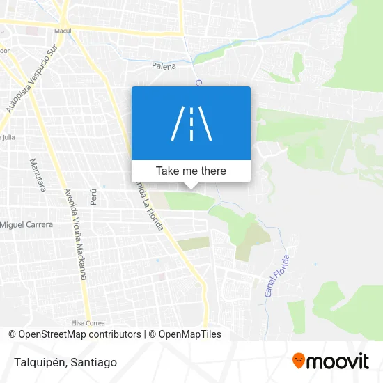 Talquipén map