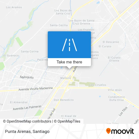 Punta Arenas map