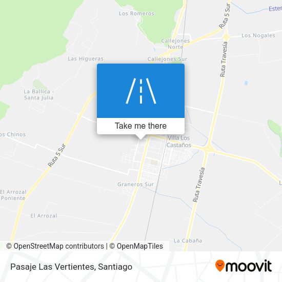 Pasaje Las Vertientes map