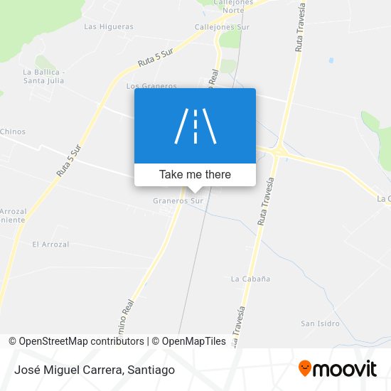 José Miguel Carrera map
